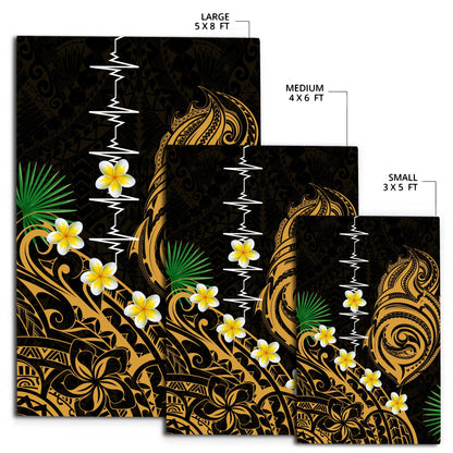 Premium Heartbeat Polynesian Rug