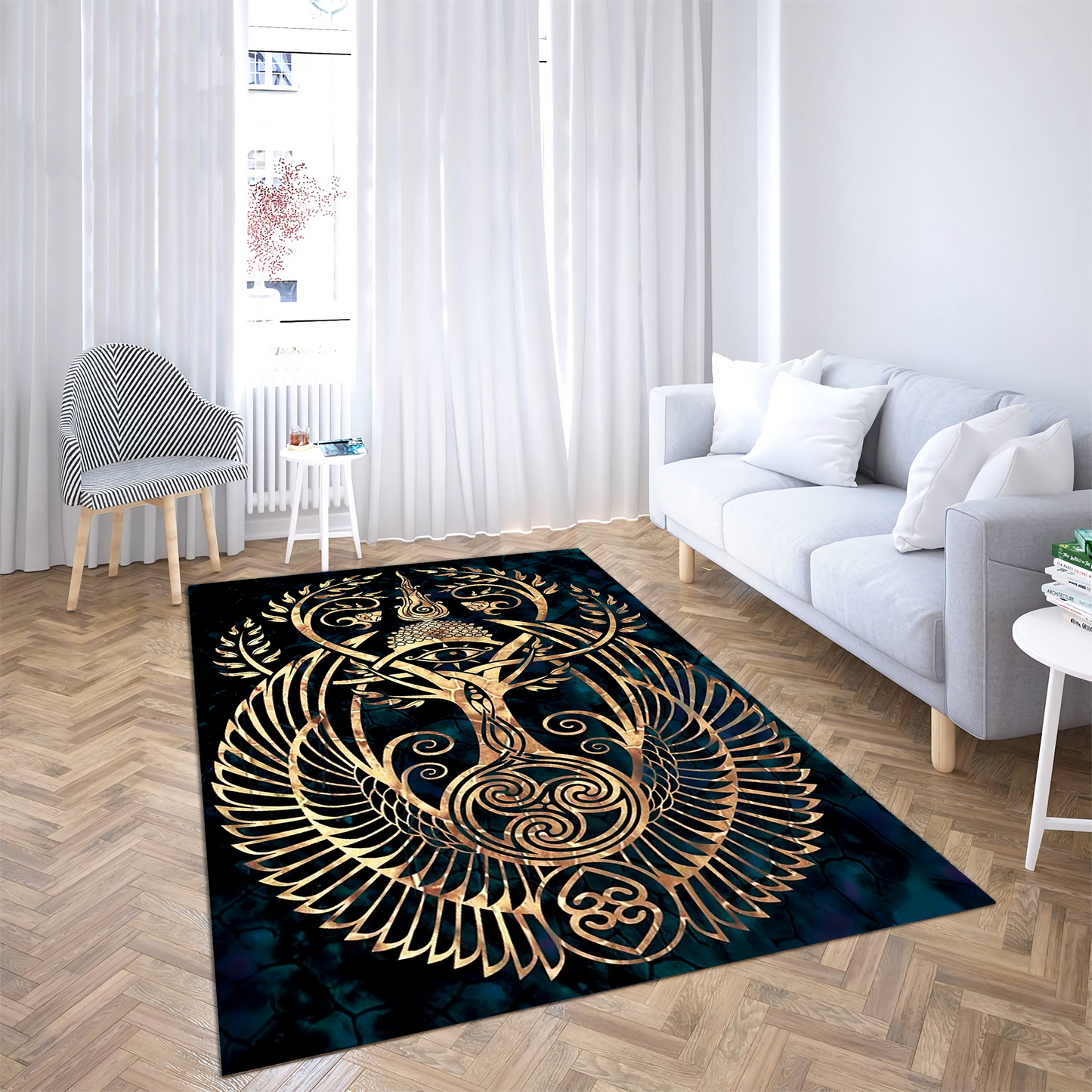 Egyptian Sacred Geometry TattooRug XT TNA04022106