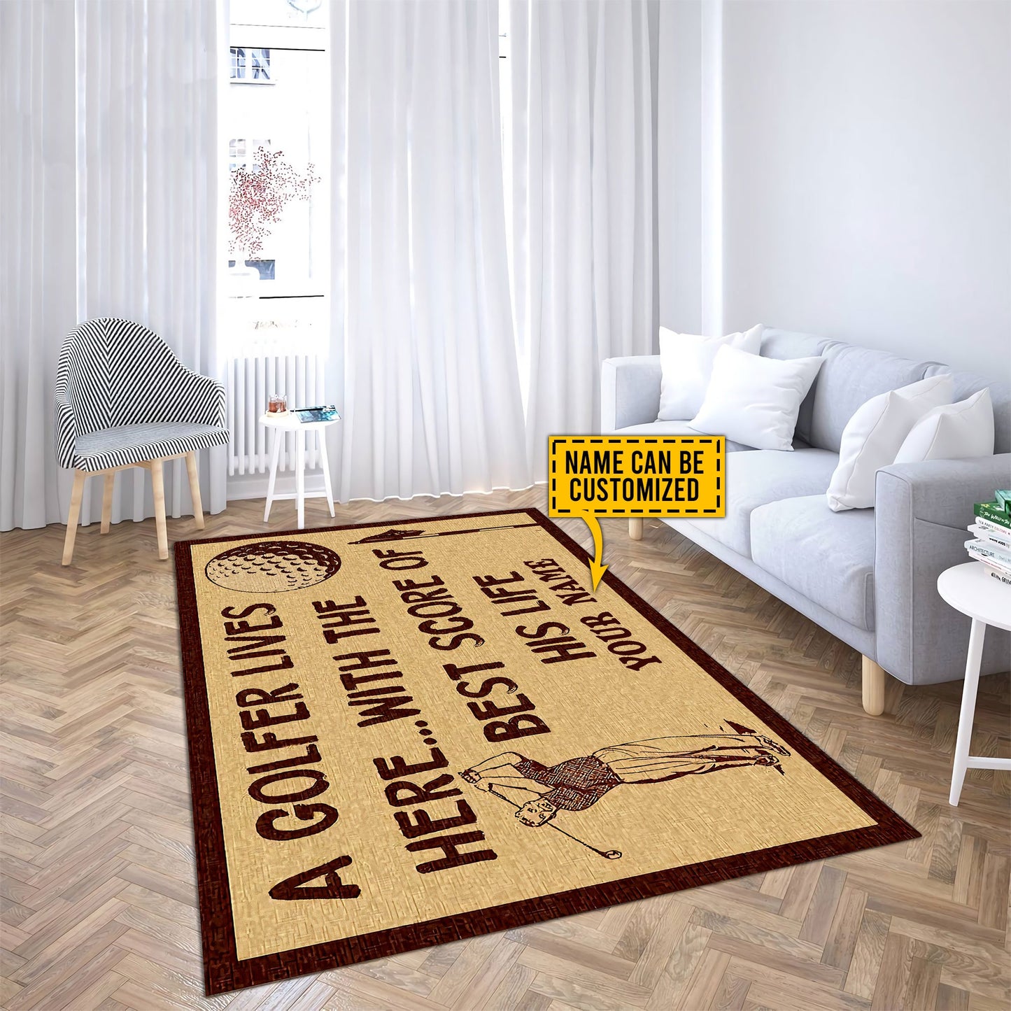 Custom Name XT Golf Lover RUG XT NTN07052103