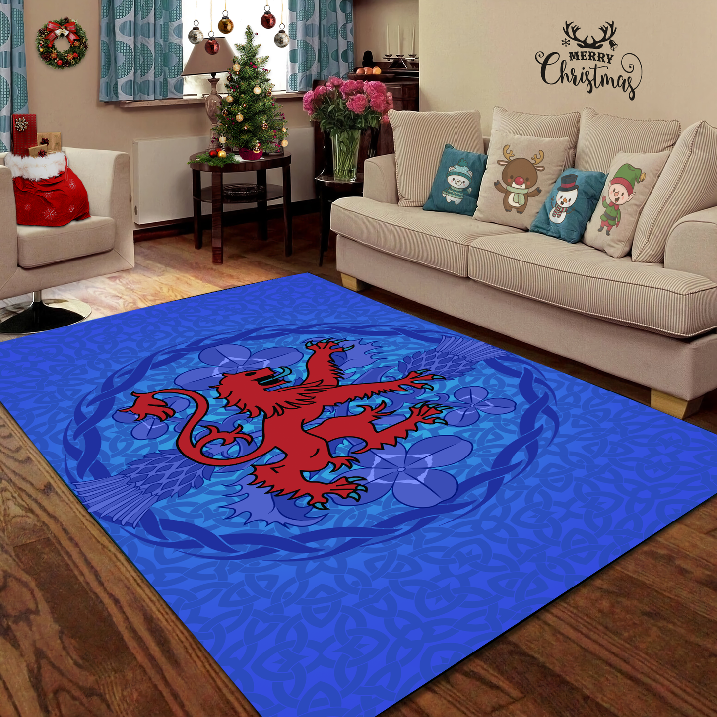 Premium Scotland Lion Sport 3D Rug