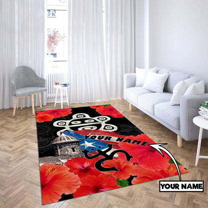 Customize Name Sol Taino Puerto Rico Rug MH23022103