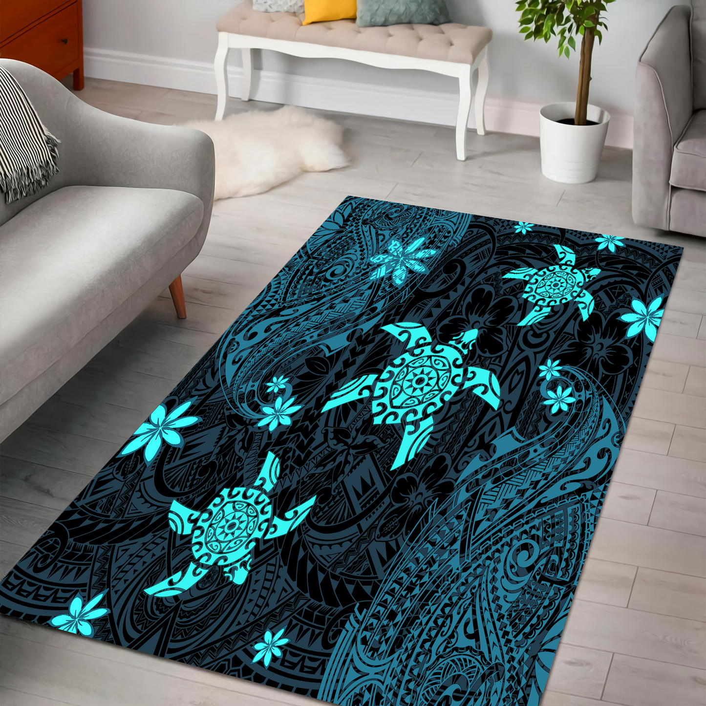 Premium Three Turtles Rug