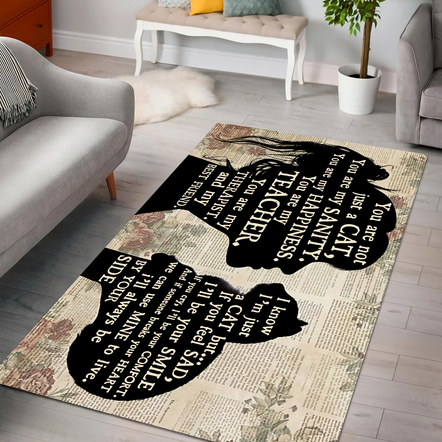Love My Cute Cat Premium Rug MH19012101