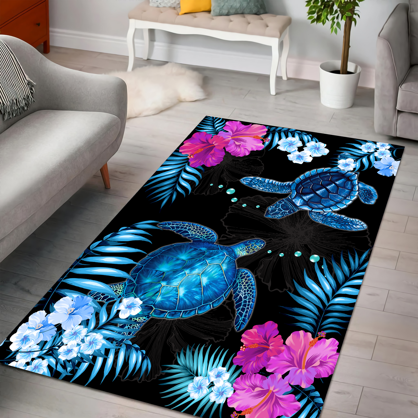 Premium Love Turtle Rug