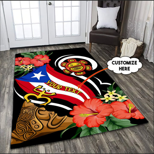 Customize Name Puerto Rico Rug AM16042107