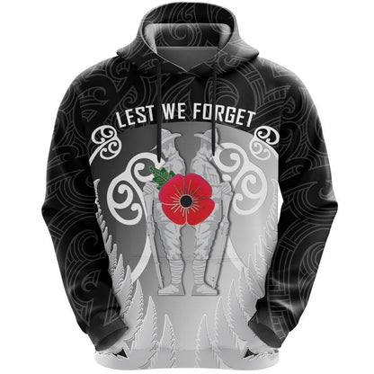 Anzac New Zealand Hoodie, Red Poppy Remembrance Pullover Hoodie, Zip, T-shirt HC18803 - Amaze Style™-Apparel