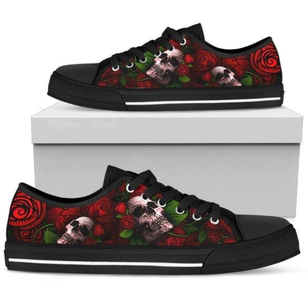 Sugar Skull Rose Shoes PL16032006-PL8386-Women's low top-EU36 (US5.5)-Vibe Cosy™