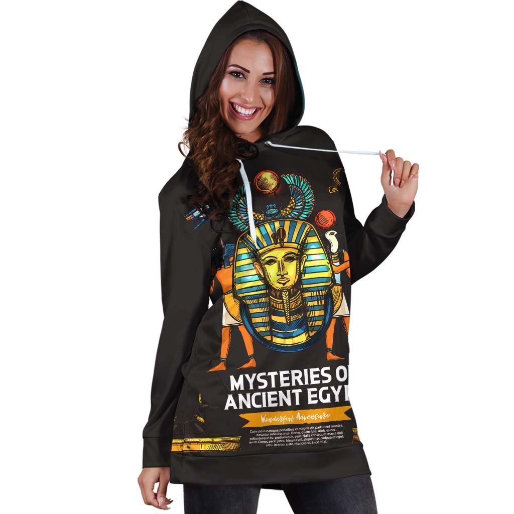 All Over Printed Royalty Hoodie Dress-Apparel-HbArts-Hoodie Dress-S-Vibe Cosy™