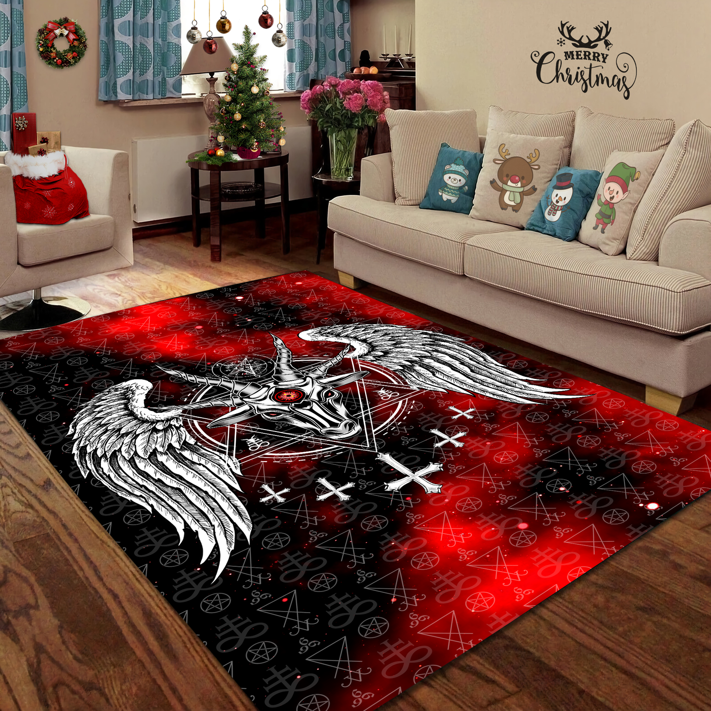 3D All Over Printed Santanic Rug XT
