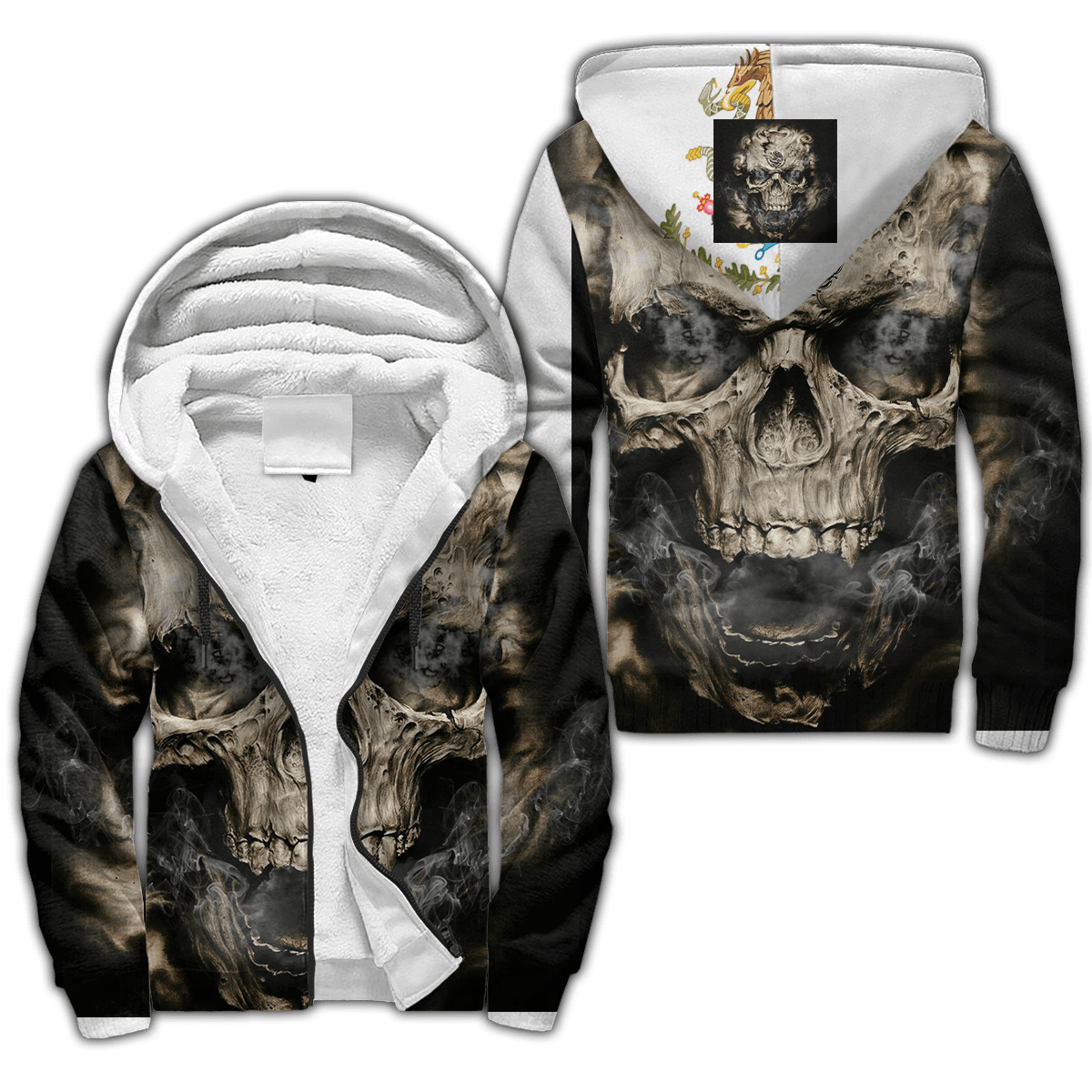 Mexican Skull 3D All Over Printed Unisex Hoodie
