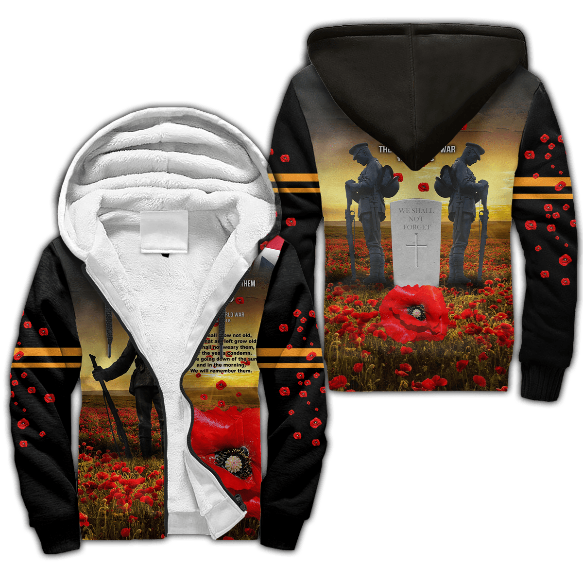 Remembrance Day Lest We Forget 3D All Over Printed Unisex Shirts