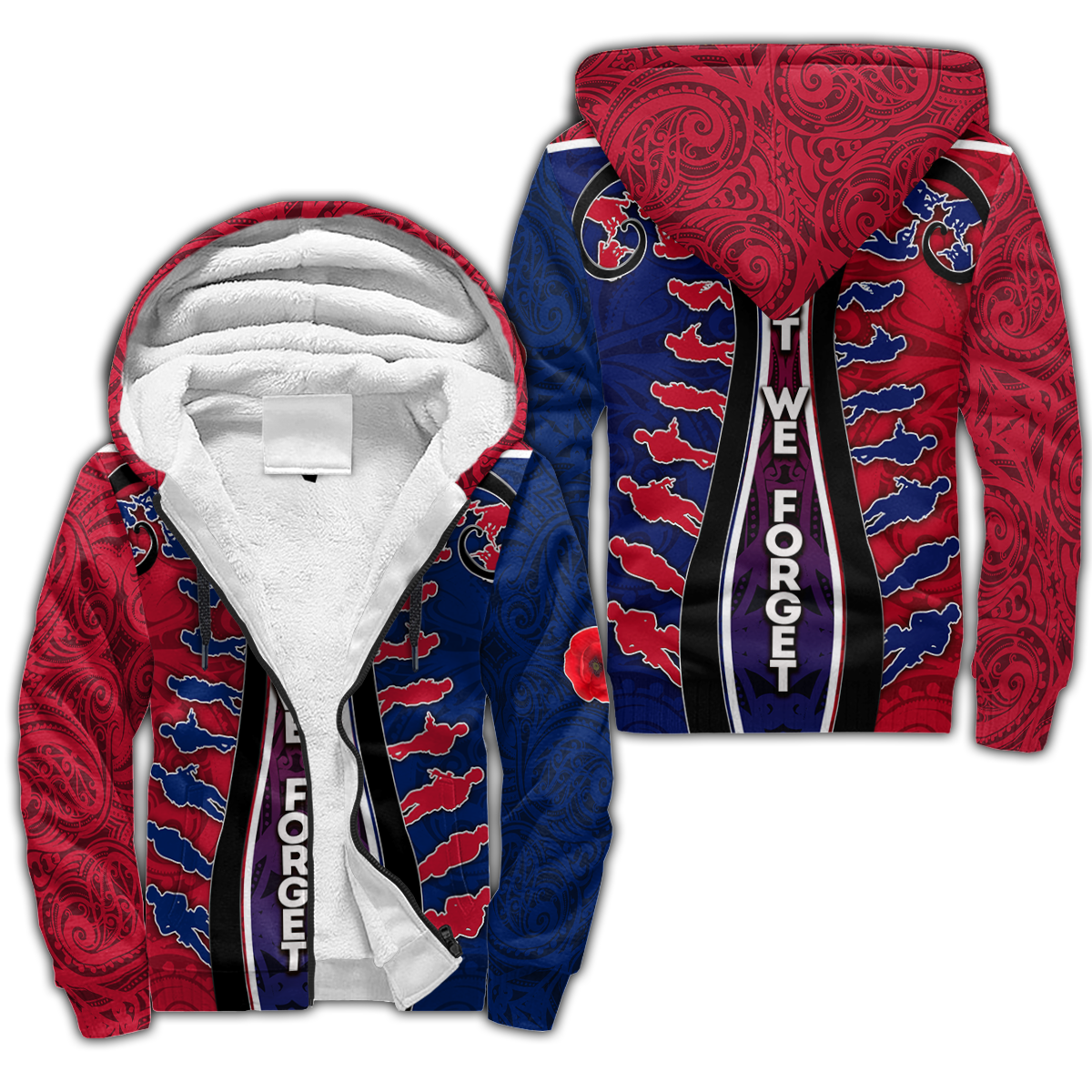 Special Anzac Day Lest We Forget Unisex Deluxe Hoodie ML