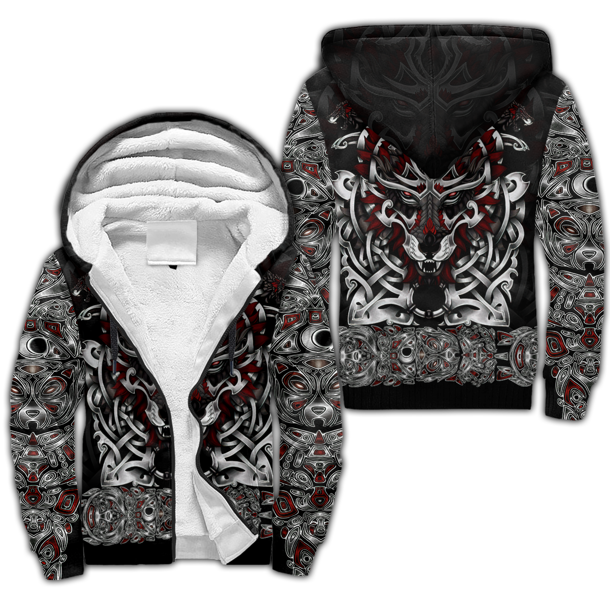 Wolf Viking 3D All Over Printed Unisex Shirt