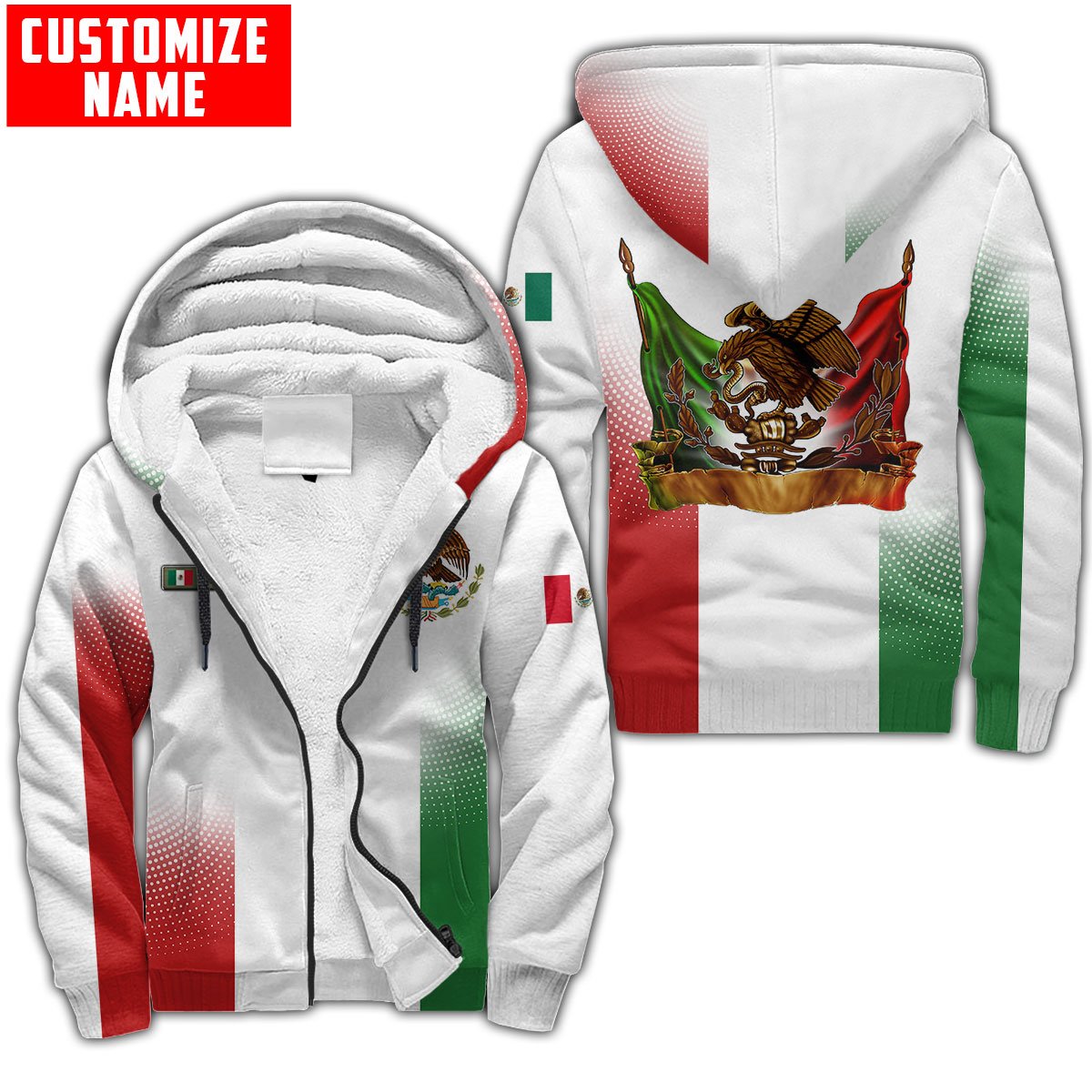 Personalized Name Mexican 3D All Over Printed Hoodie