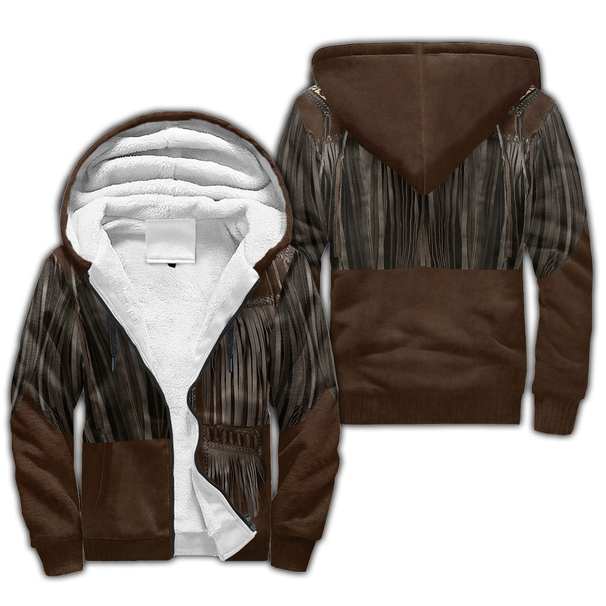 Native Cowboy Jacket No25 Cosplay 3D Over Printed Unisex Deluxe Hoodie ML