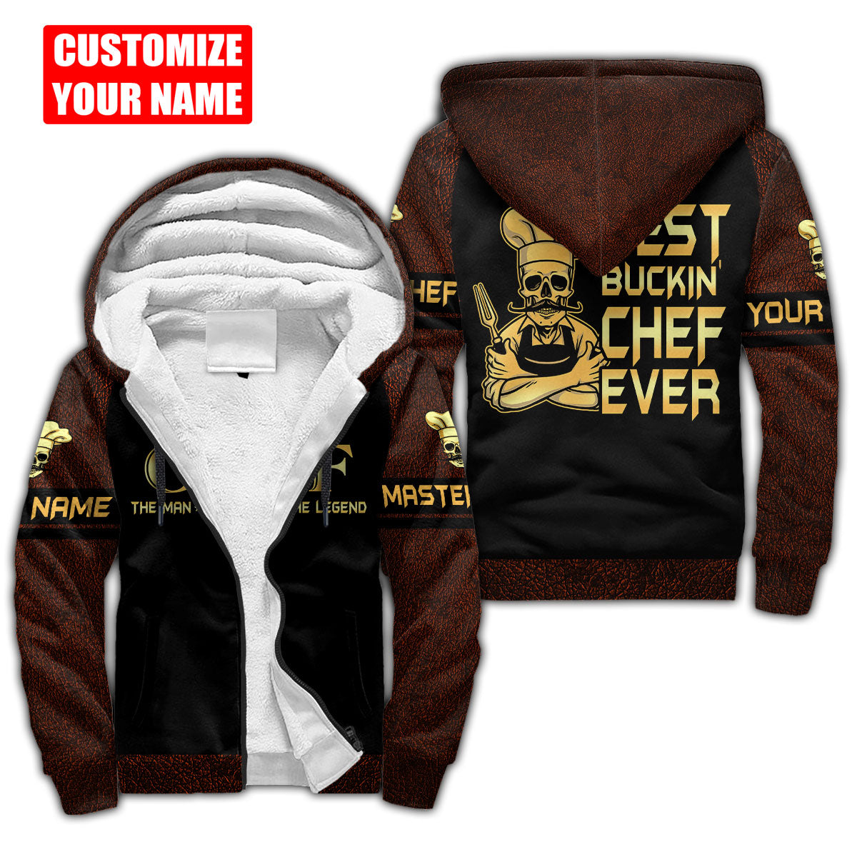 Custom Name Master Chef 3D All Over Printed Unisex Shirts