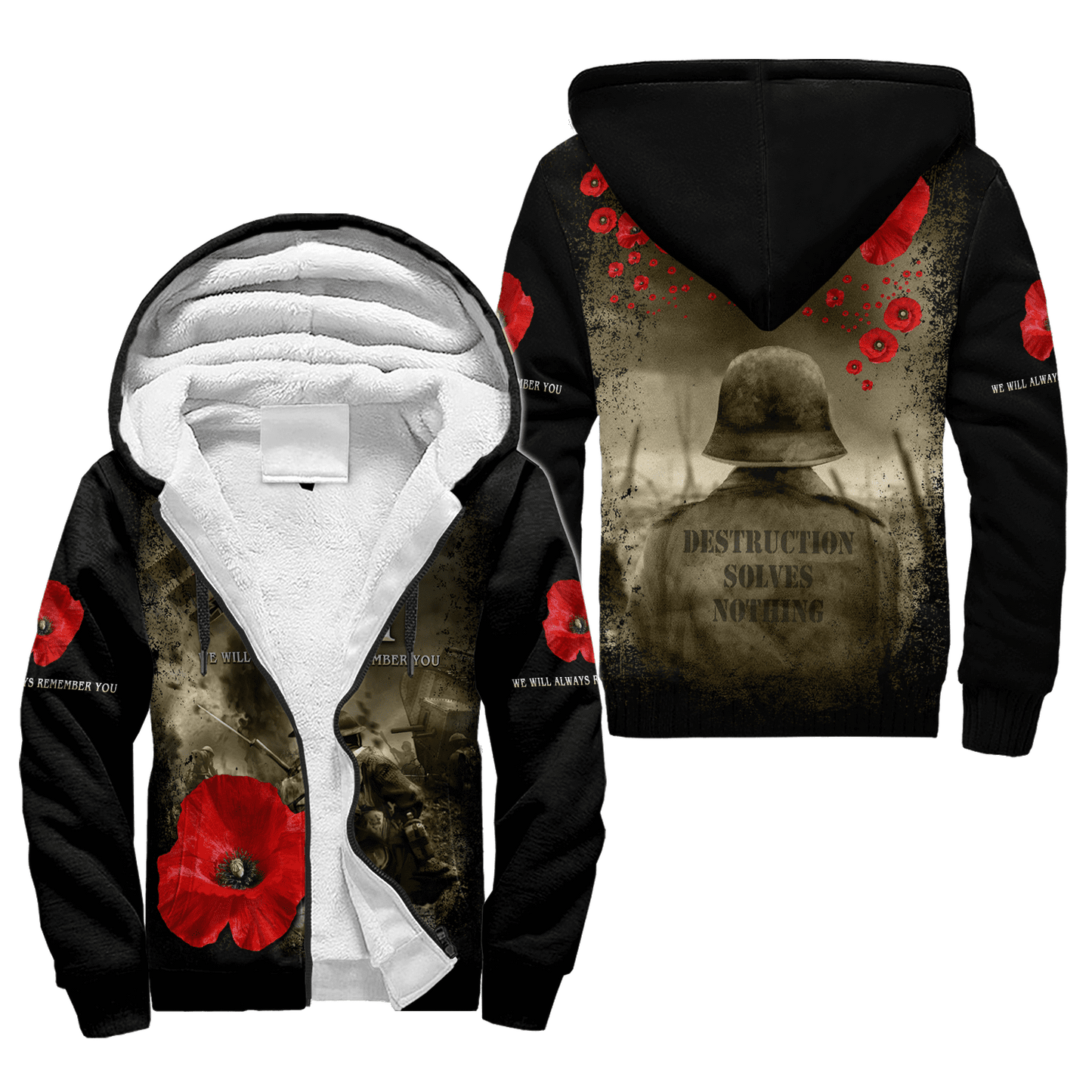 Remembrance Day Lest We Forget 3D All Over Printed Unisex Shirts