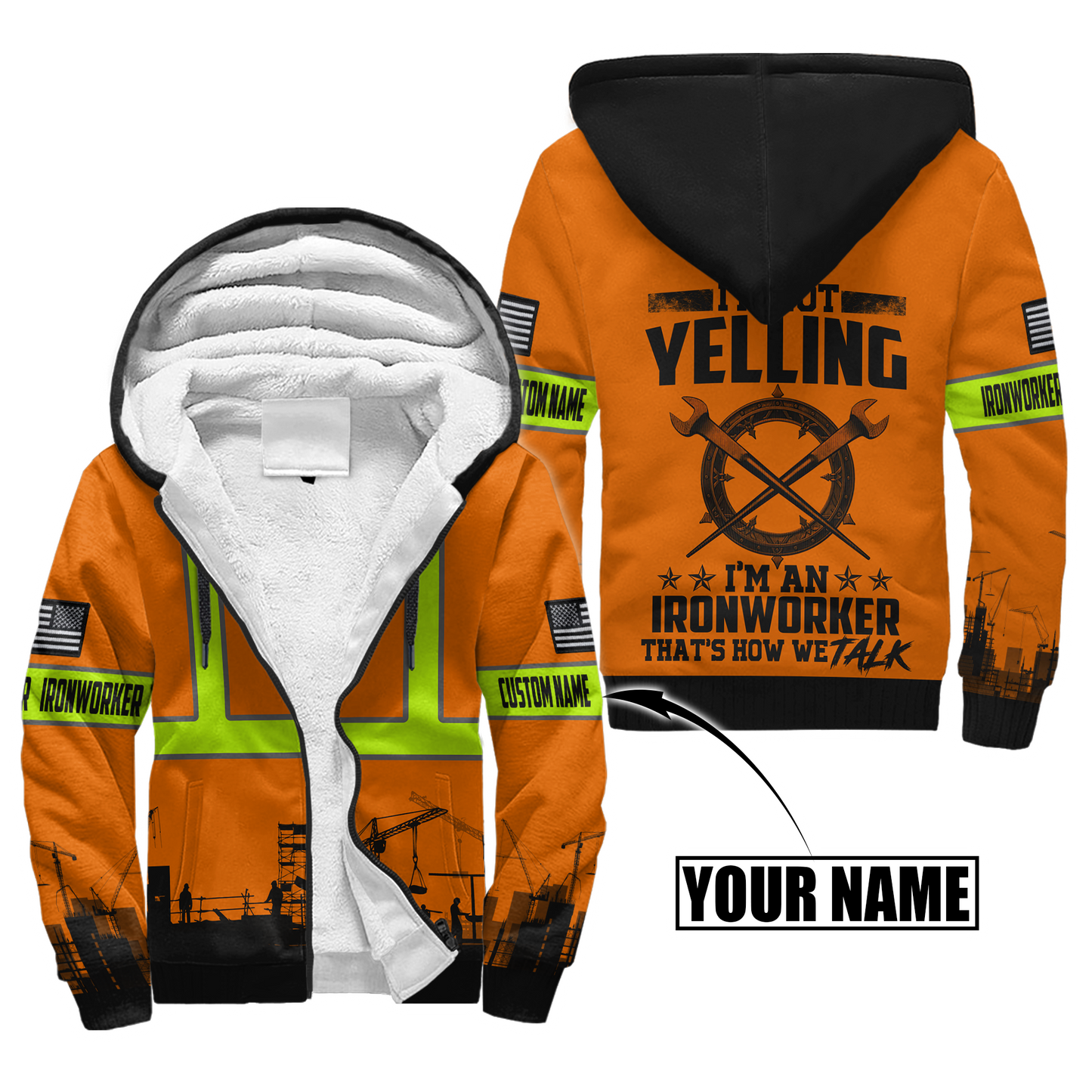 Personalized Ironworker Safety I'm Not Yelling 3D All Over Printed Unisex Shirts TN