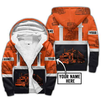 Premium Customized Name 3D All Over Printed Unisex Shirt For Trucker