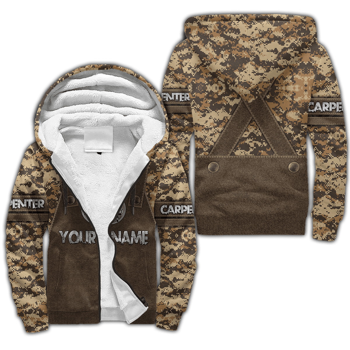 Premium Custome Name Carpenter 3D All Over Printed Unisex Shirts