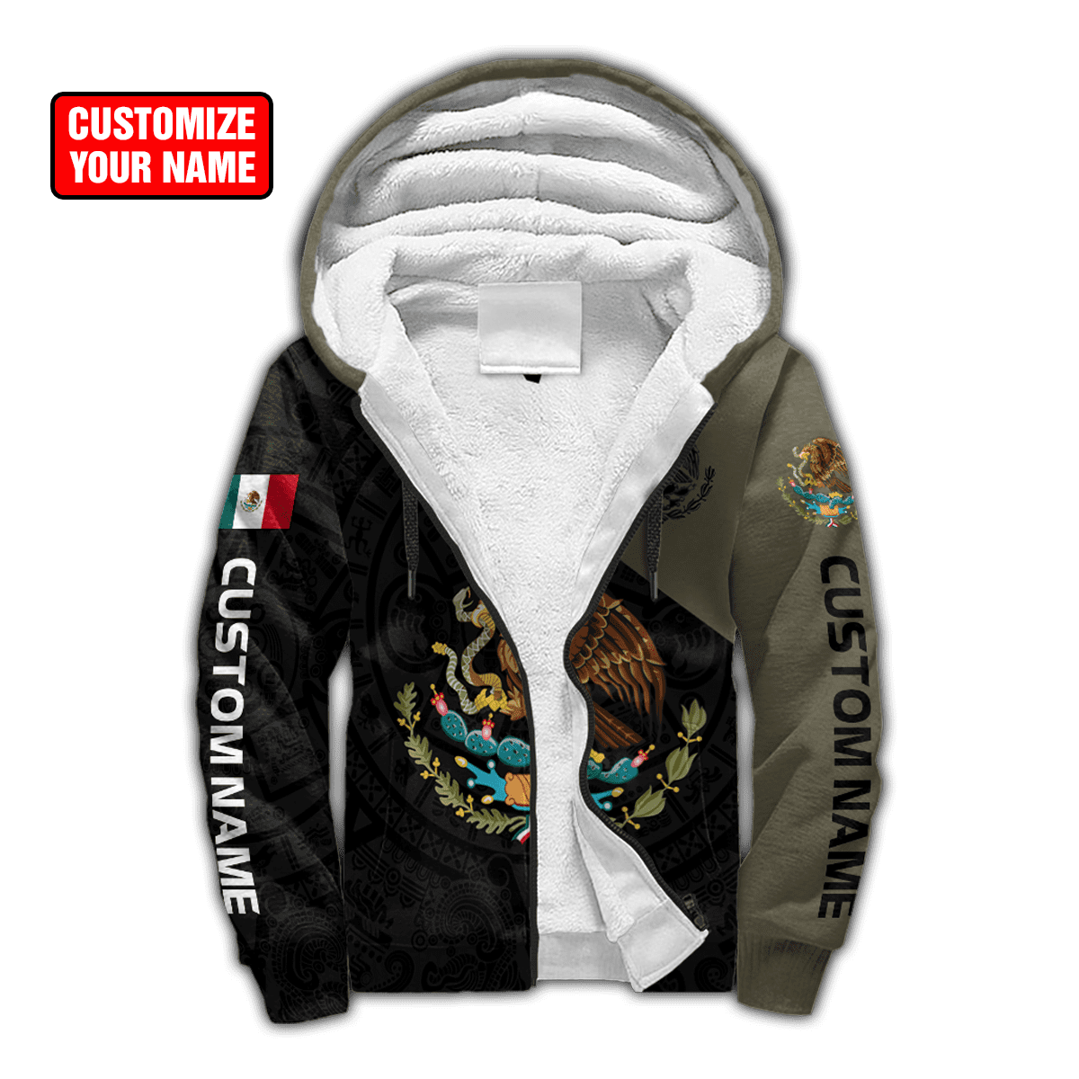 Personalized Name Mexico 3D All Over Printed Unisex Shirts
