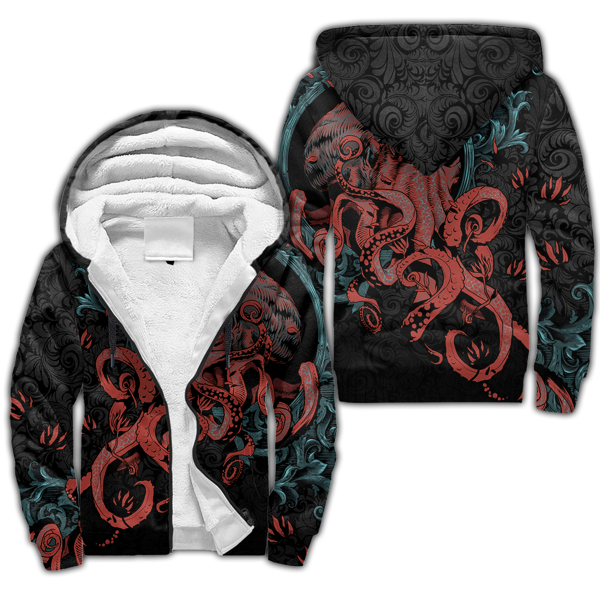Premium Unisex Hoodie Kraken Gothic Tattoo ML