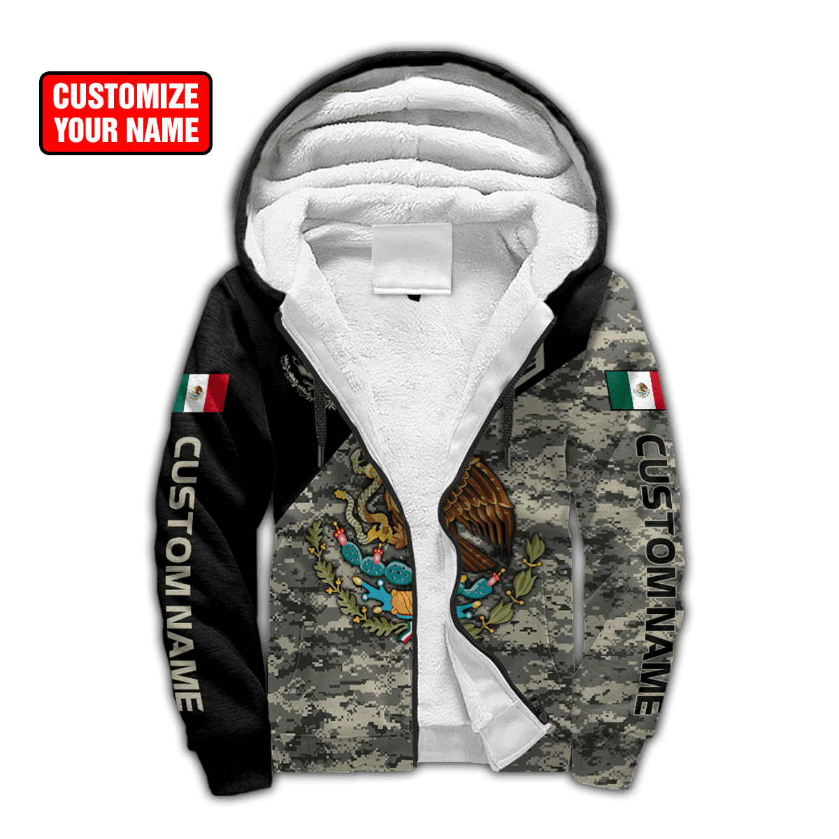 Personalized Name Mexico 3D All Over Printed Unisex Shirts