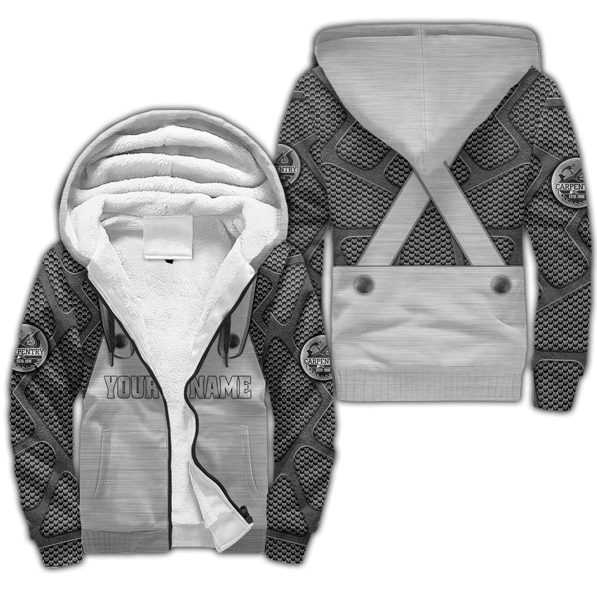 Premium Custom Name Carpenter 3D All Over Printed Unisex Shirts