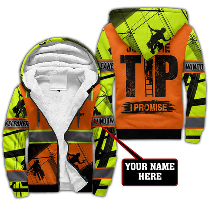 Premium Personalized 3D Printed Window Cleaner Shirts Just The Tip MEI