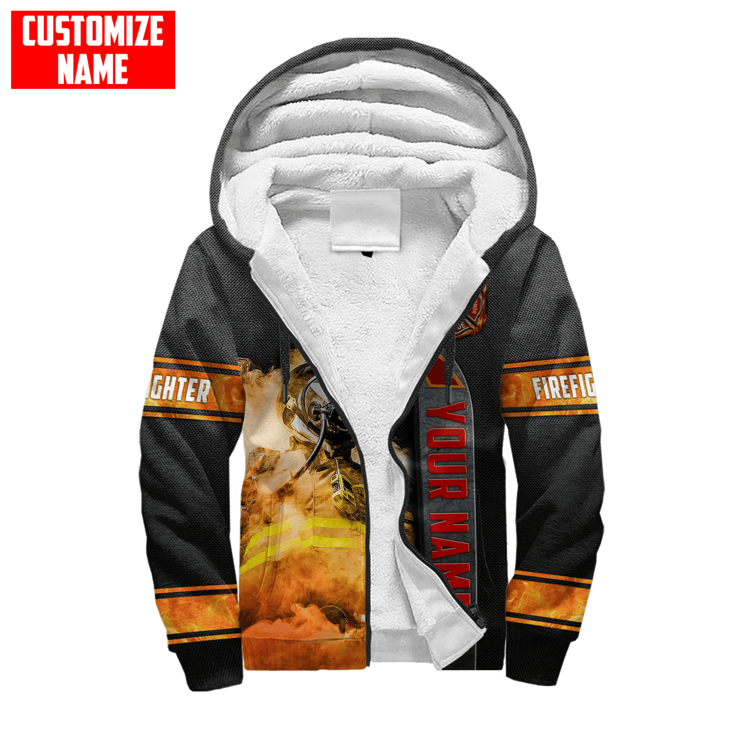Customize Name Firefighter 3D All Over Printed Unisex Shirts