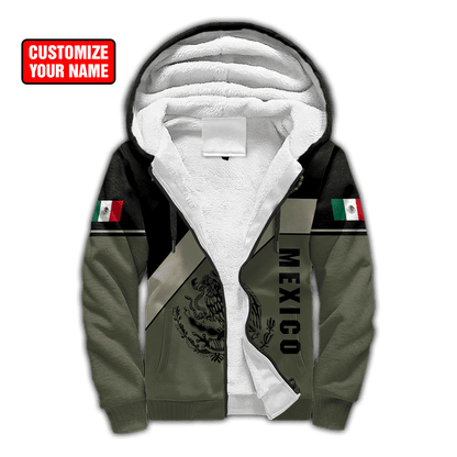 Personalized Name Mexico 3D All Over Printed Unisex Hoodie