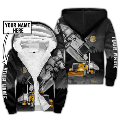 Premium Customized Name 3D All Over Printed Unisex Shirt For Trucker