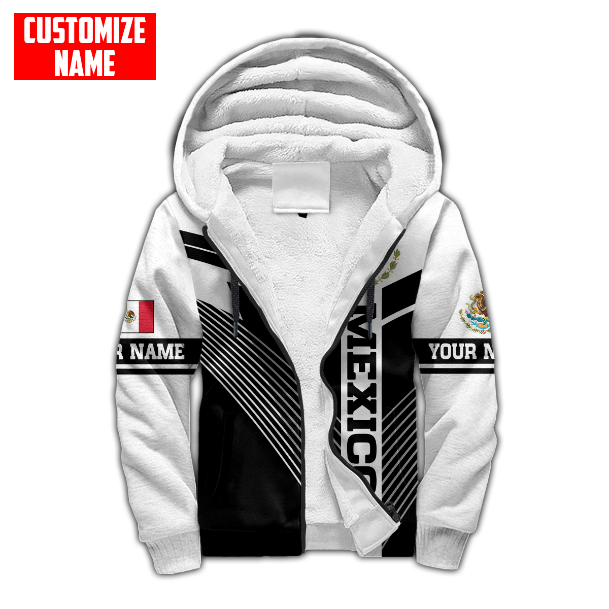 Personalized Name Mexican 3D All Over Printed Unisex Hoodie