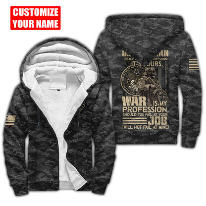 Custom Name US Veteran 3D All Over Printed Unisex Shirts