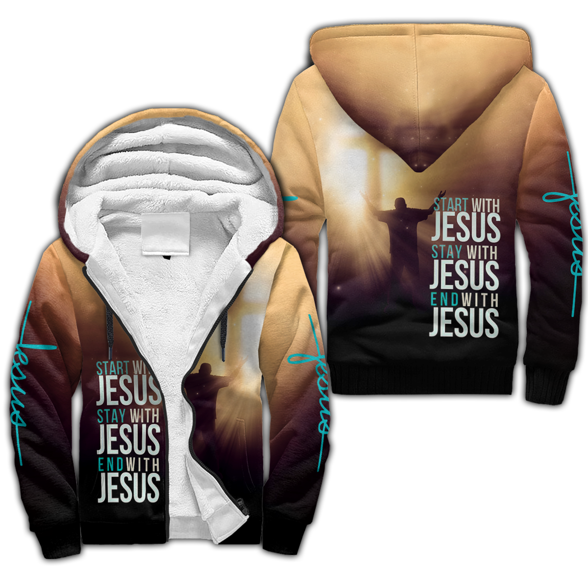 Premium Unisex Hoodie 3D All Over Printed Easter Day Christian Jesus No12 ML