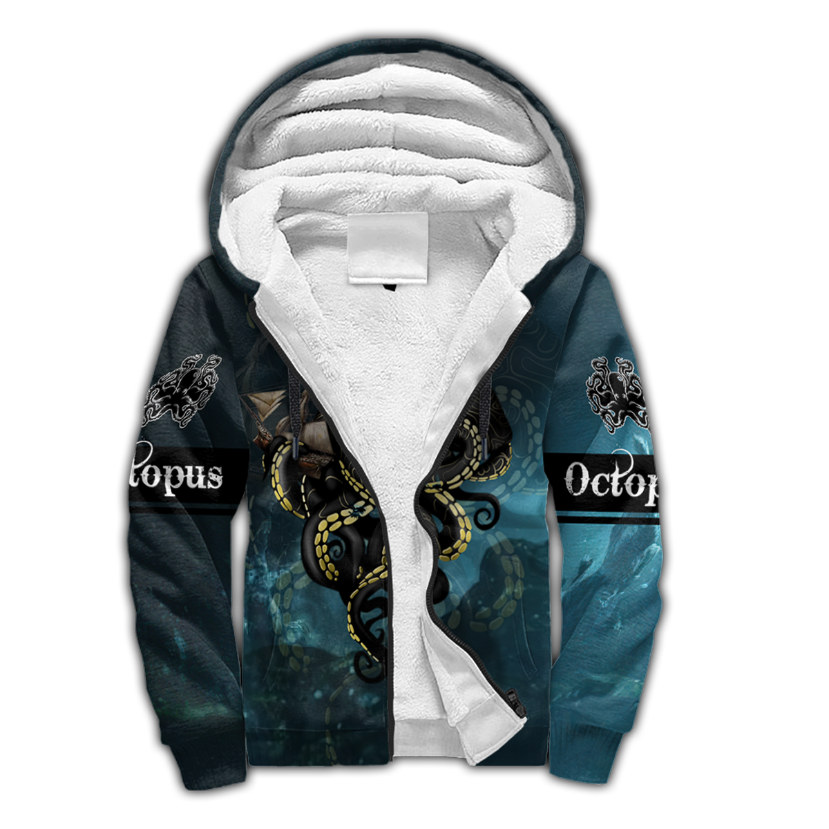 Premium Unisex Hoodie Kraken Octopus King of The Seven Seas ML