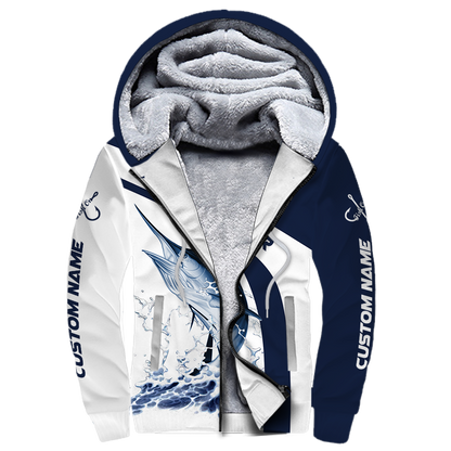 Custom name Marlin fishing design 3d print shirts