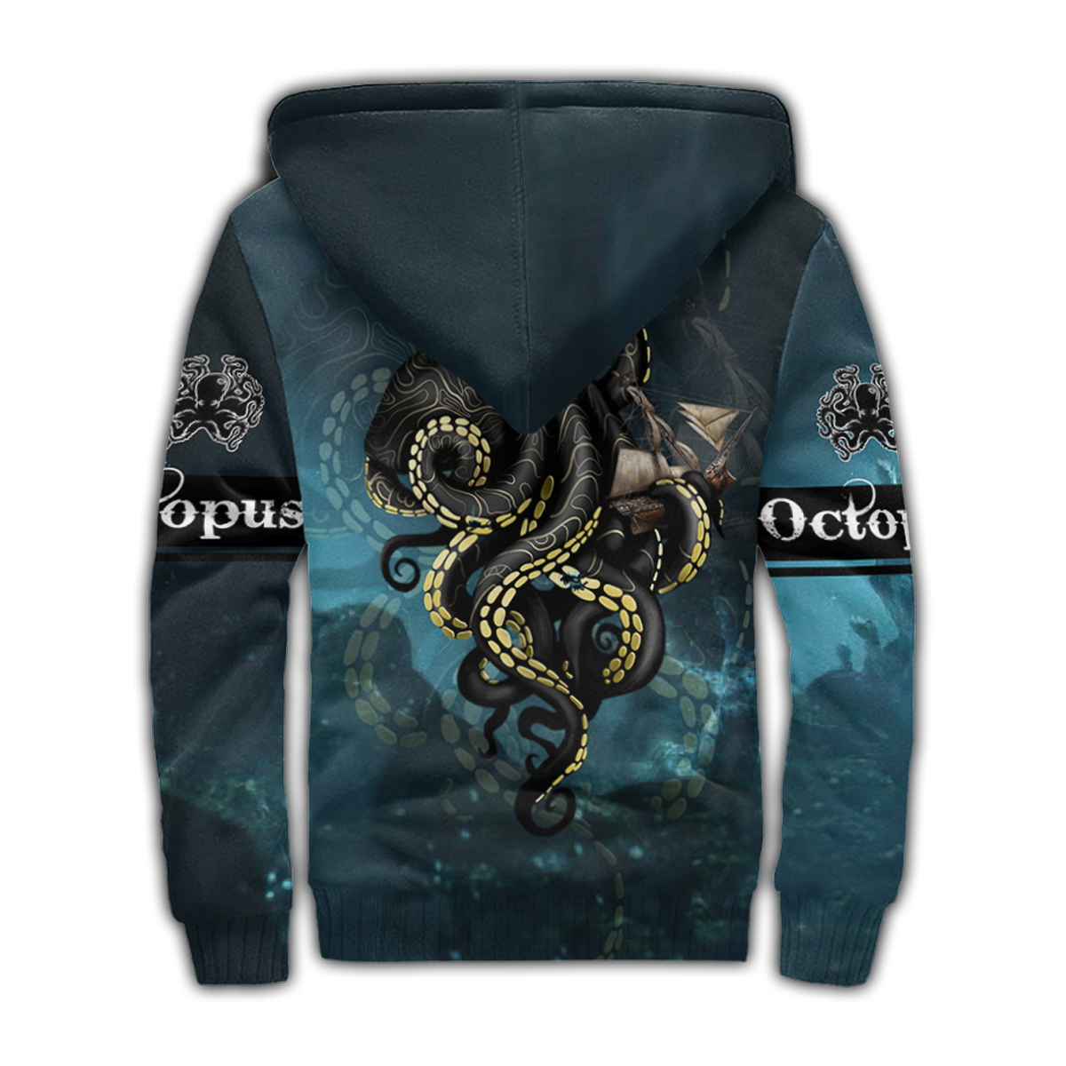 Premium Unisex Hoodie Kraken Octopus King of The Seven Seas ML