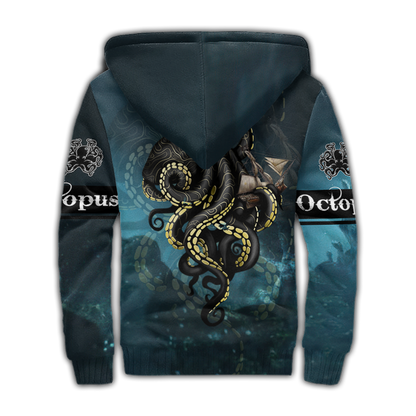 Premium Unisex Hoodie Kraken Octopus King of The Seven Seas ML