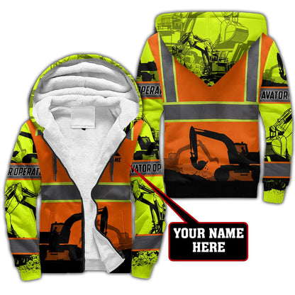 Premium Personalized 3D Printed Excavator Operator Shirts MEI