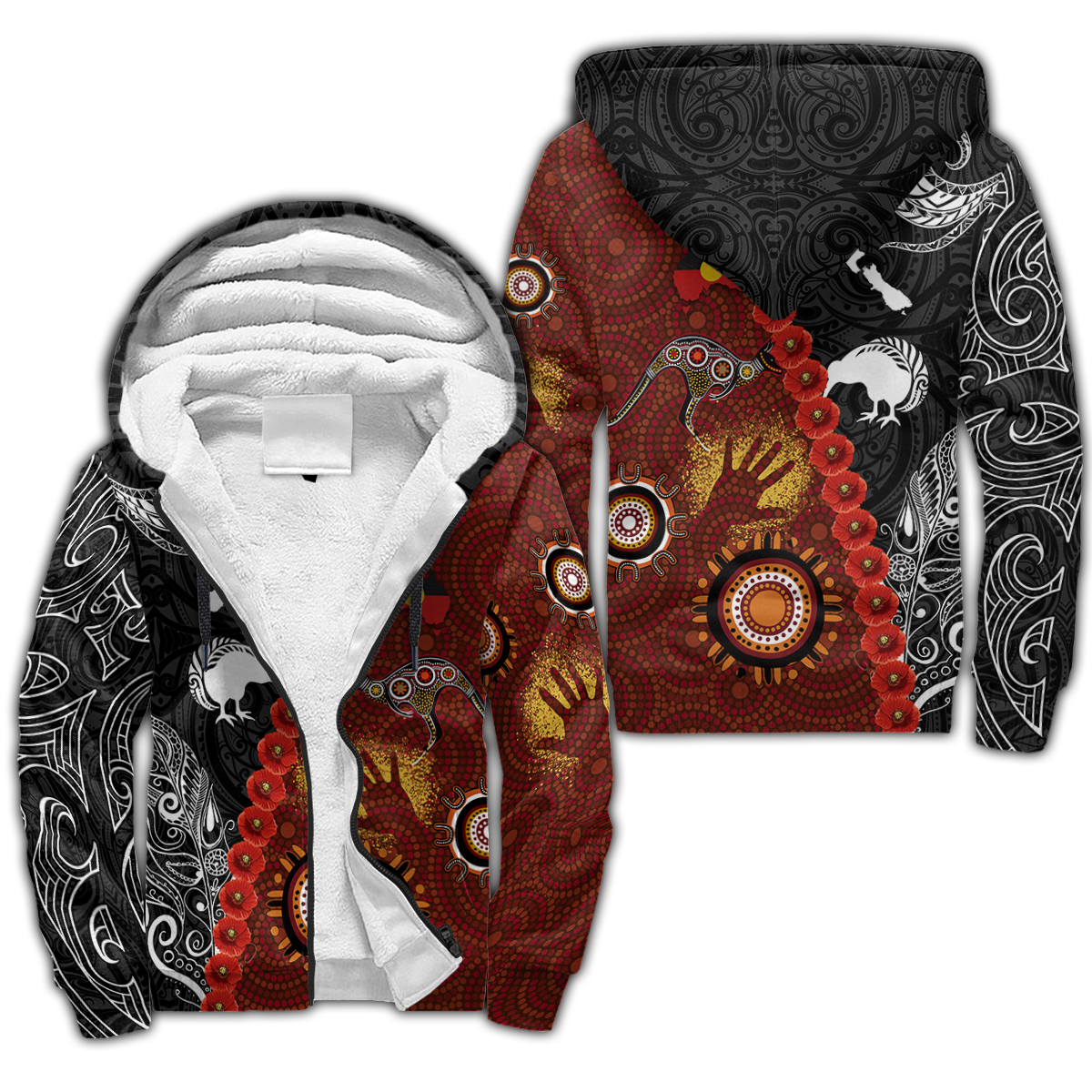 New Zealand Maori And Australia Aboriginal We Are Family 3D Printed Unisex Shirts TN