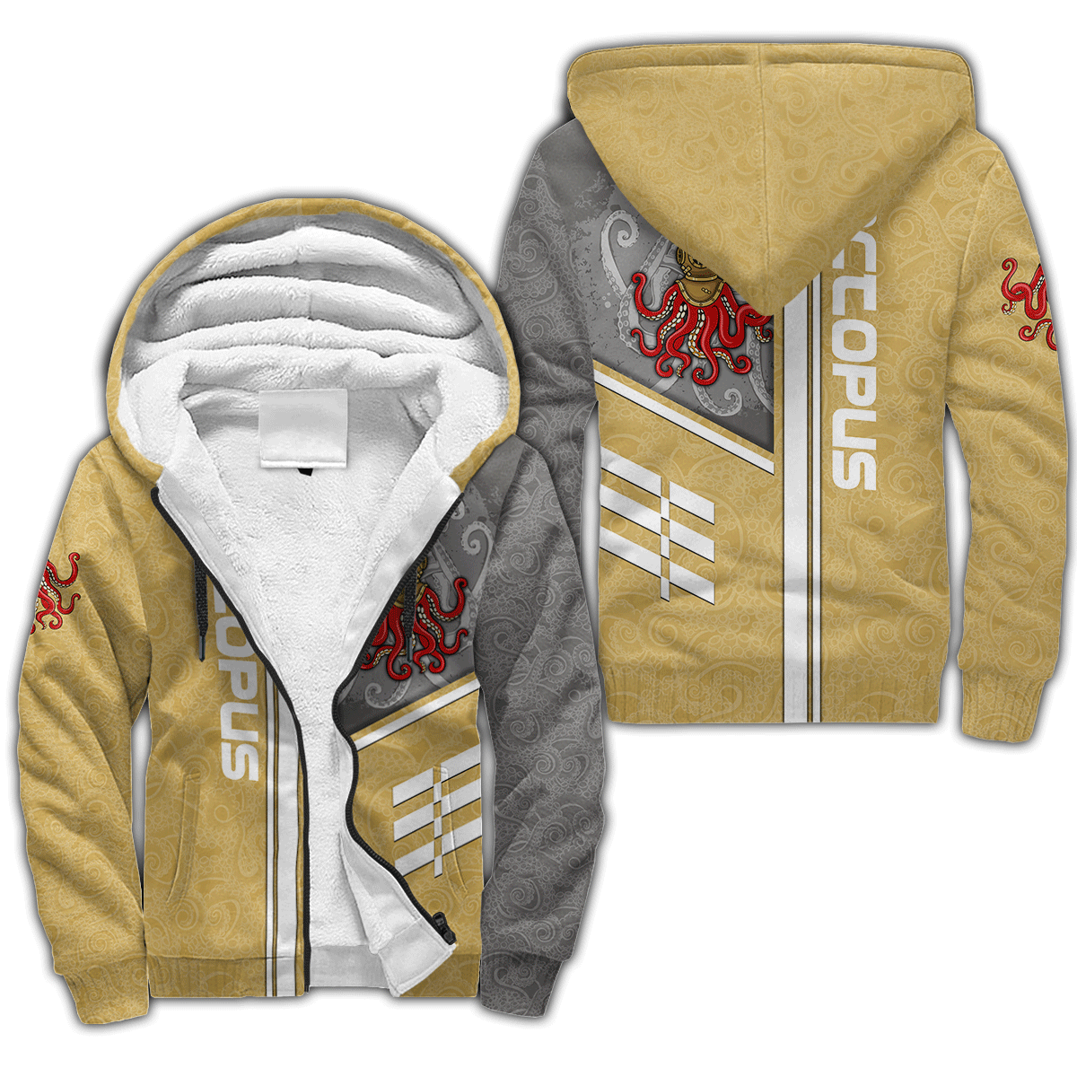 Premium Unisex Hoodie Octopus Driver Helmet ML