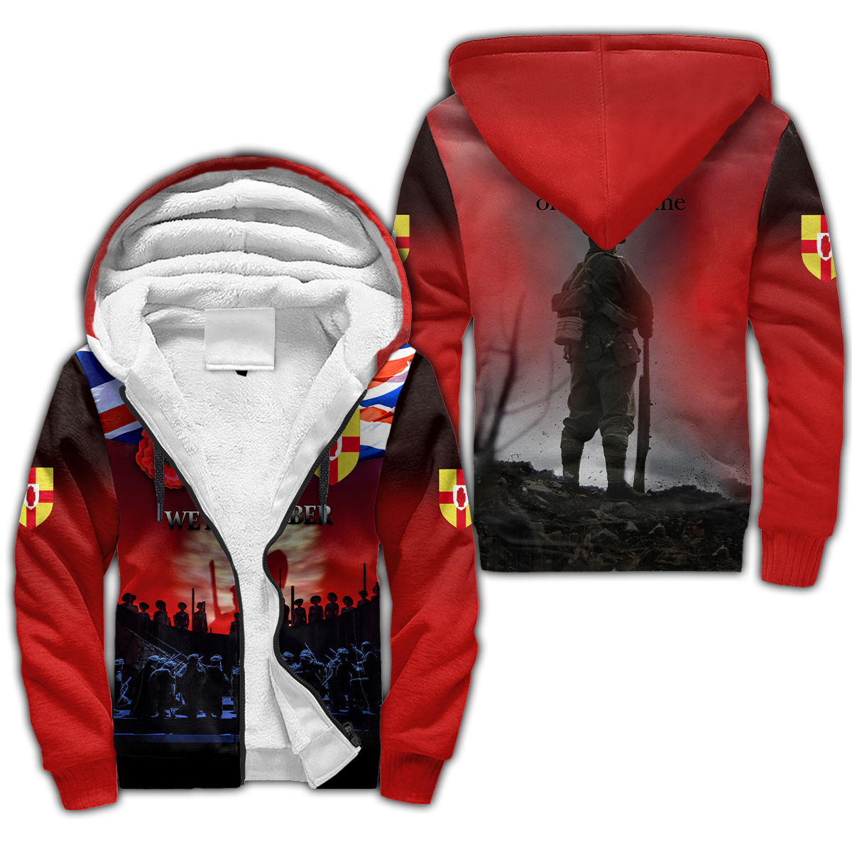 Remembrance Day Lest We Forget 3D All Over Printed Unisex Shirts