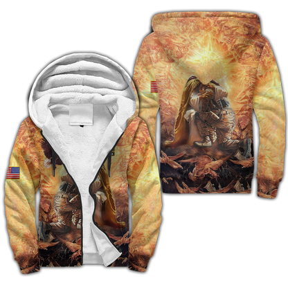 US Army Veteran Jesus 3D All Over Printed Unisex Shirts