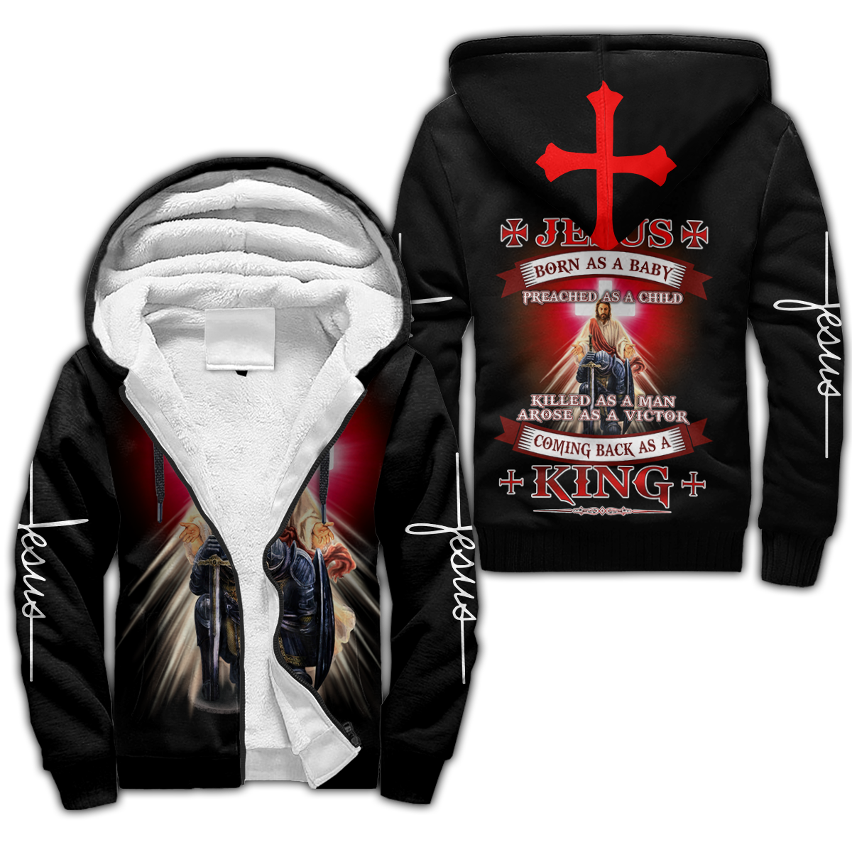 Premium Unisex Hoodie 3D All Over Printed Easter Day Christian Jesus No31 ML