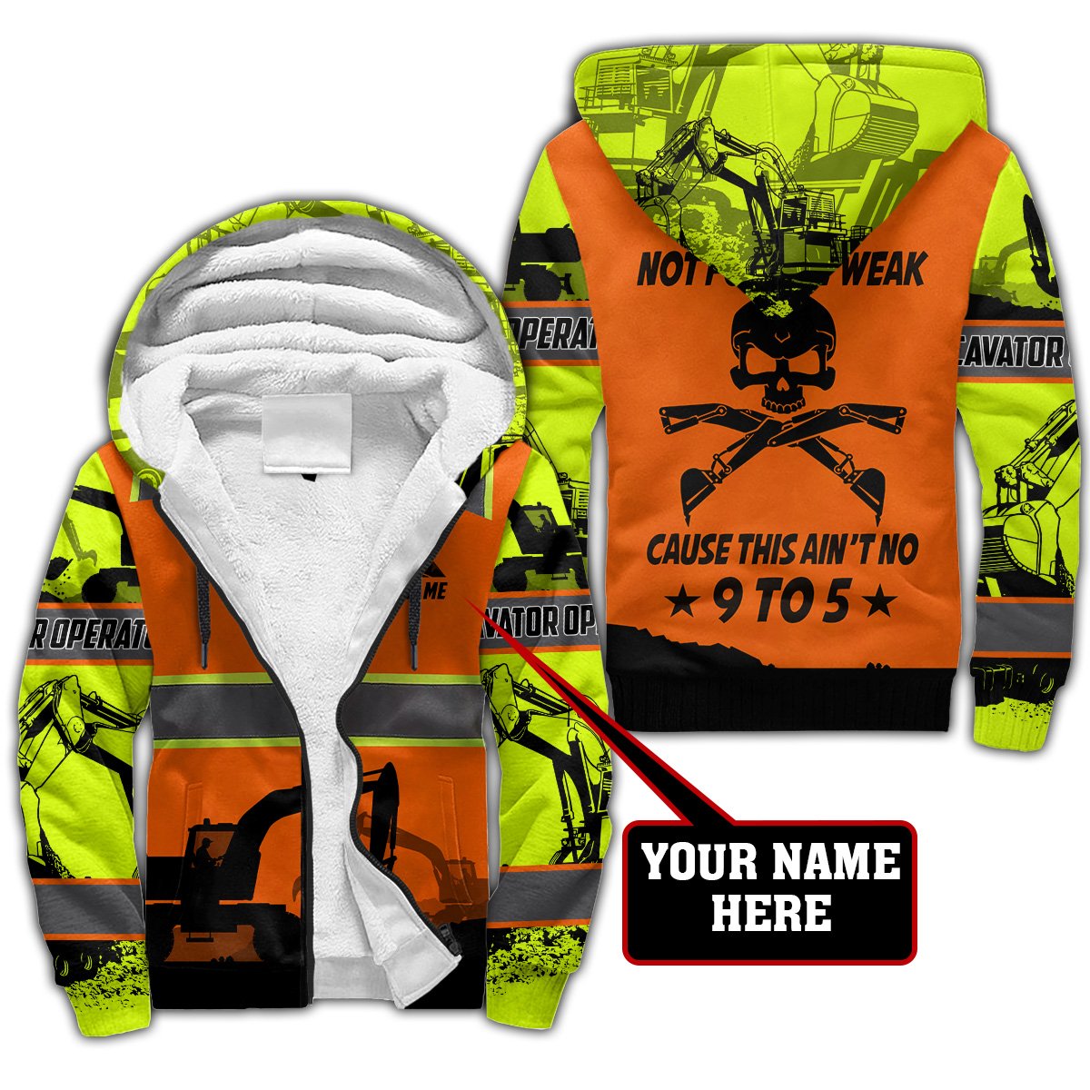 Premium Personalized 3D Printed Excavator Operator Not For The Weak Shirts MEI