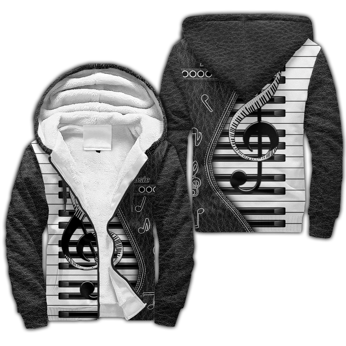 Piano Musical Instrument 3D All Over Printed Hoodie For Men And Women