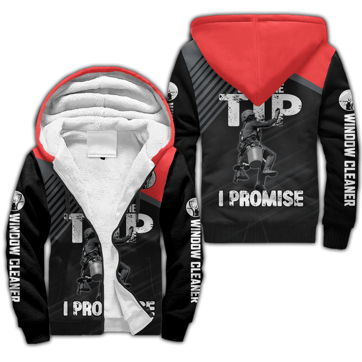 Premium 3D Printed Window Cleaner Shirt Just The Tip MEI