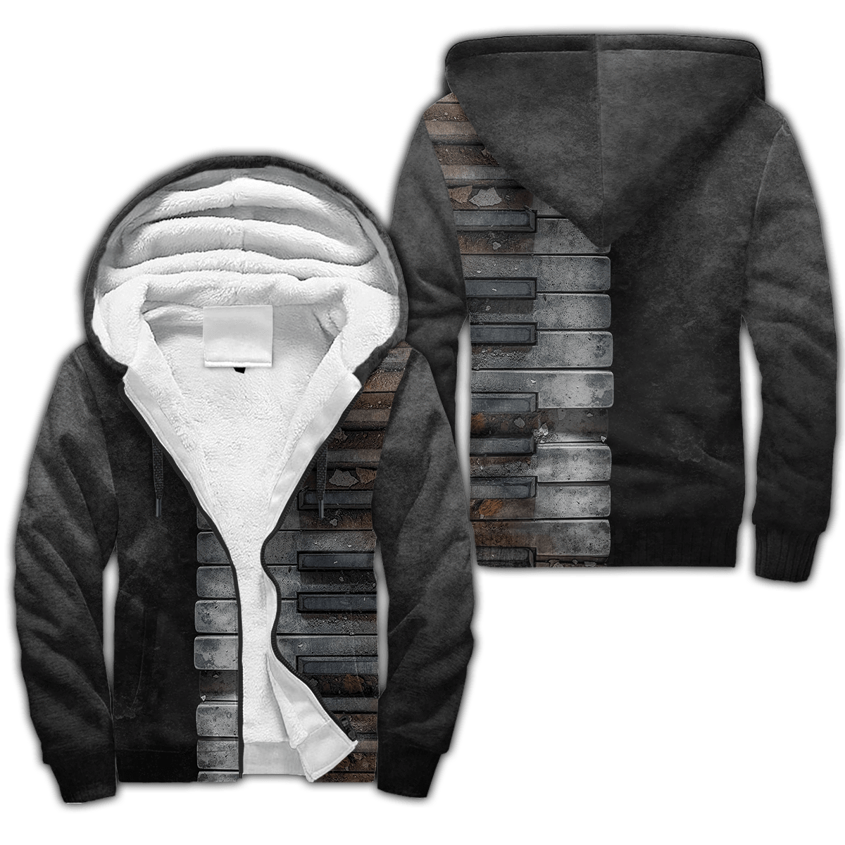 Piano 3D All Over Printed Hoodie For Men And Women
