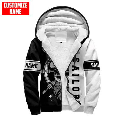 Skull Sailor on the Helm Custom name 3D printed shirts